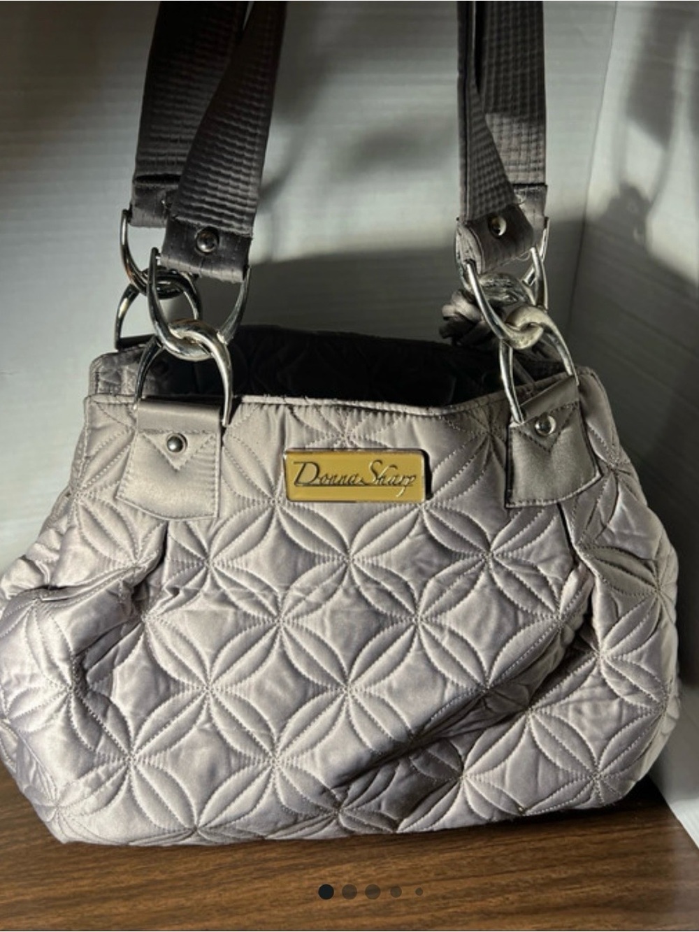 Quilted Grey handbag